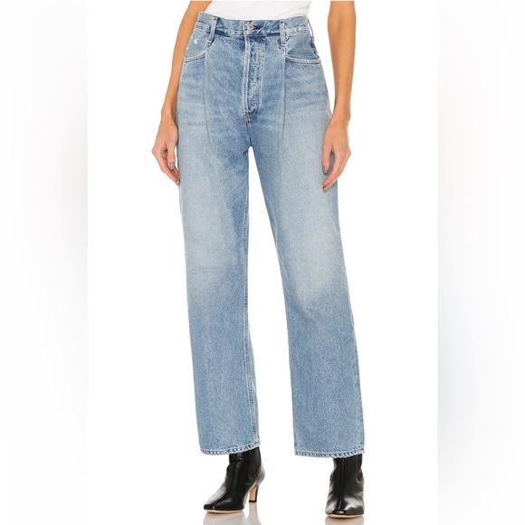 Citizens of Humanity Franca pleat front jeans - Picture 1 of 3
